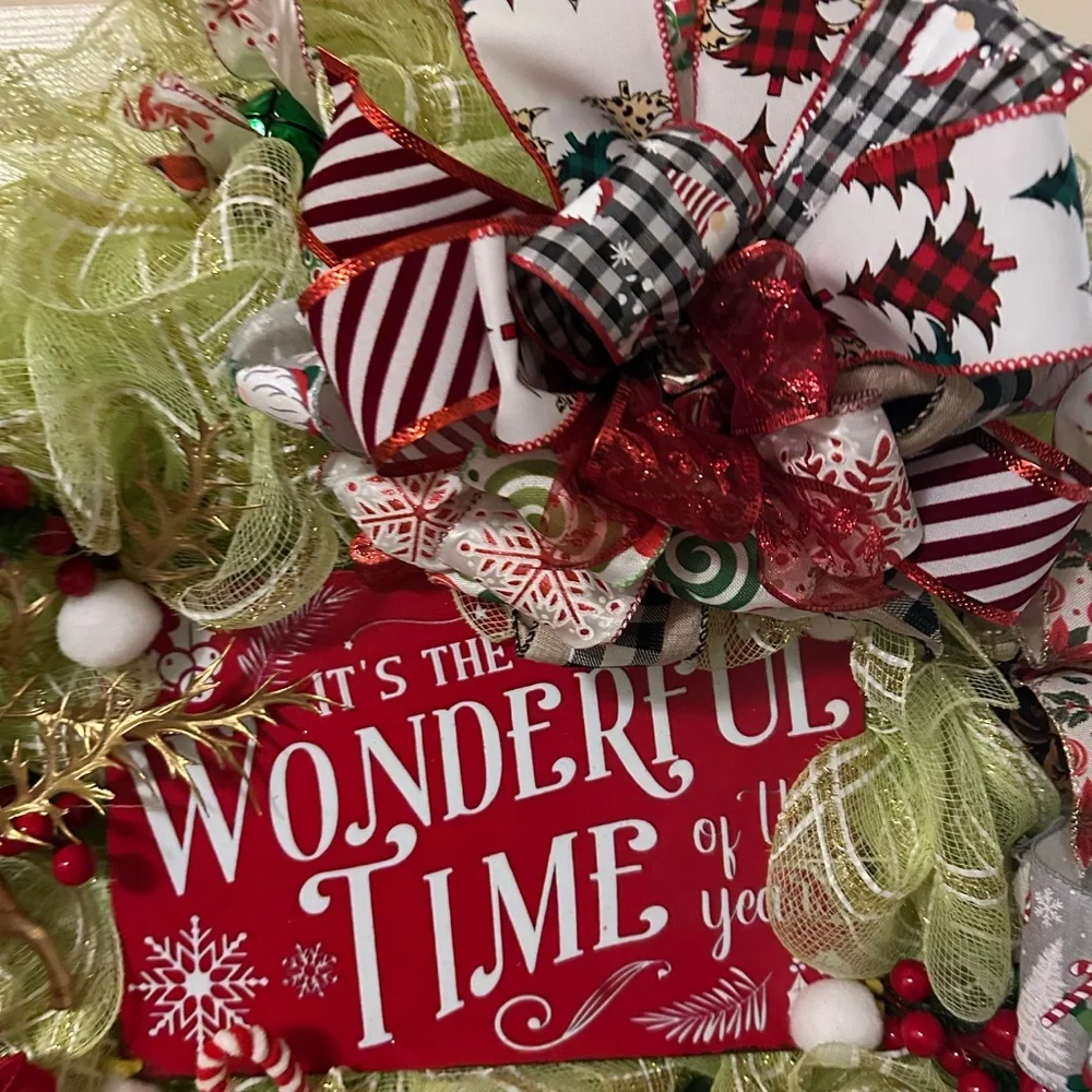 Christmas wreath/it’s the most wonderful time of the year
